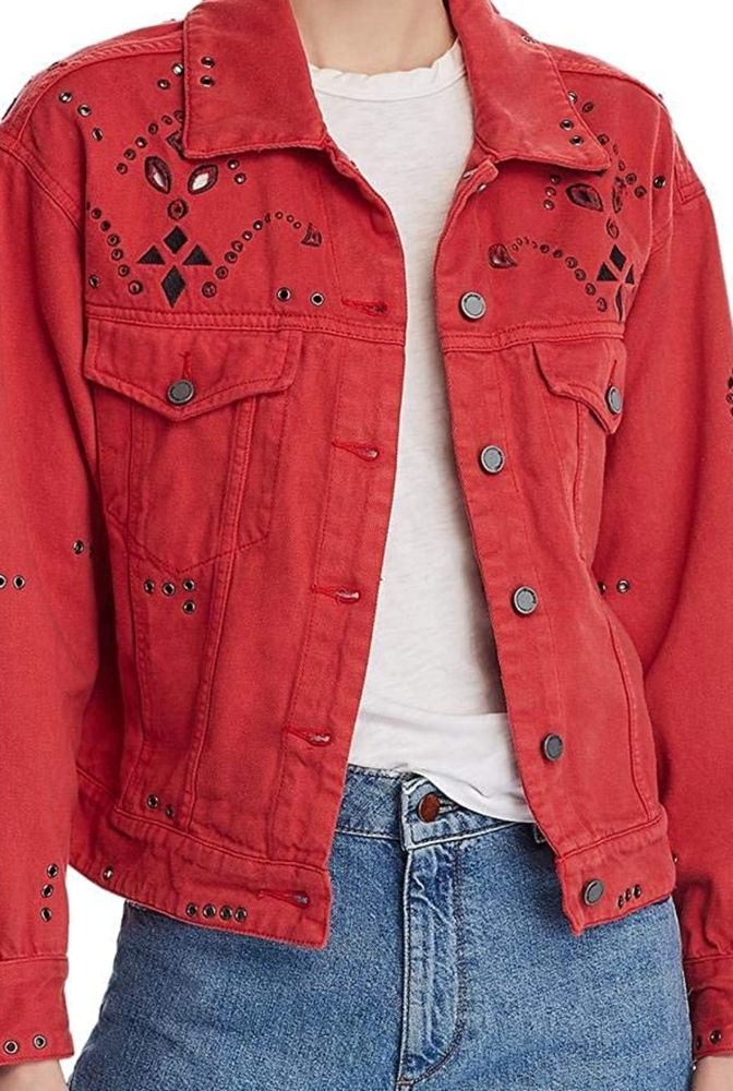 Blank NYC Embroidered Denim Jacket